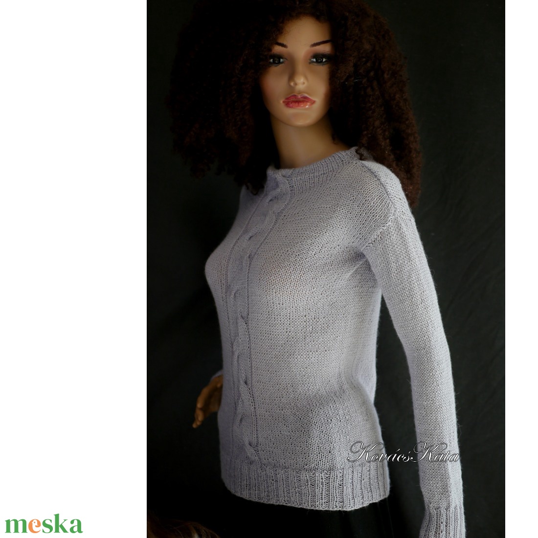 ZSANETT / BabyAlpaca Silk - exkluzív kézzel kötött pulóver / gyöngy-szürke - ruha & divat - női ruha - pulóver - Meska.hu ZSANETT / BabyAlpaca Silk - exkluzív kézzel kötött pulóver / gyöngy-szürke - ruha & divat - női ruha - pulóver - Meska.hu