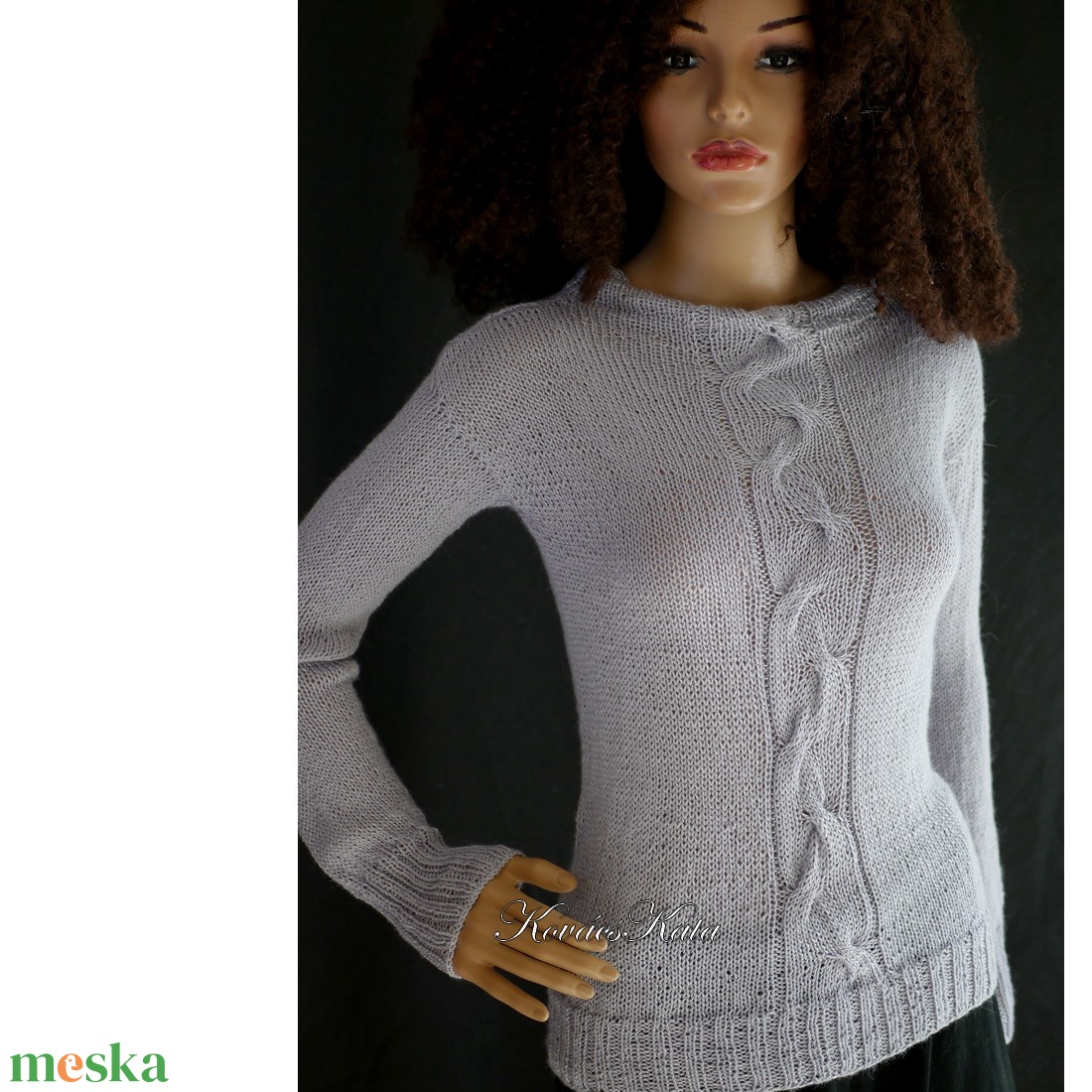 ZSANETT / BabyAlpaca Silk - exkluzív kézzel kötött pulóver / gyöngy-szürke - ruha & divat - női ruha - pulóver - Meska.hu ZSANETT / BabyAlpaca Silk - exkluzív kézzel kötött pulóver / gyöngy-szürke - ruha & divat - női ruha - pulóver - Meska.hu