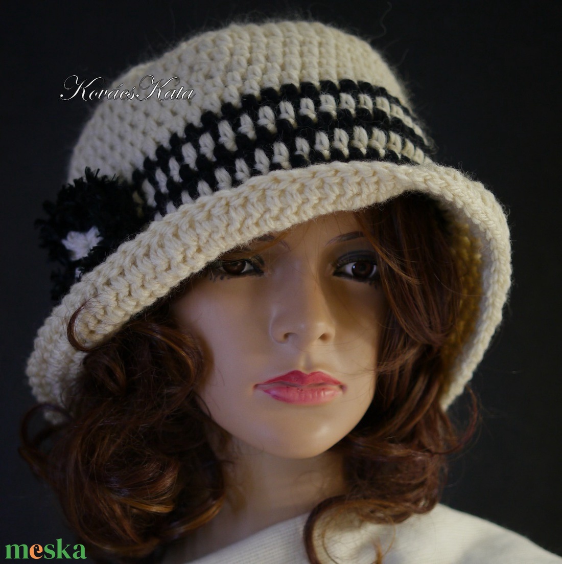COCO XL - horgolt flapper gyapjú kalap - ruha & divat - sál, sapka, kendő - kalap - Meska.hu COCO XL - horgolt flapper gyapjú kalap - ruha & divat - sál, sapka, kendő - kalap - Meska.hu