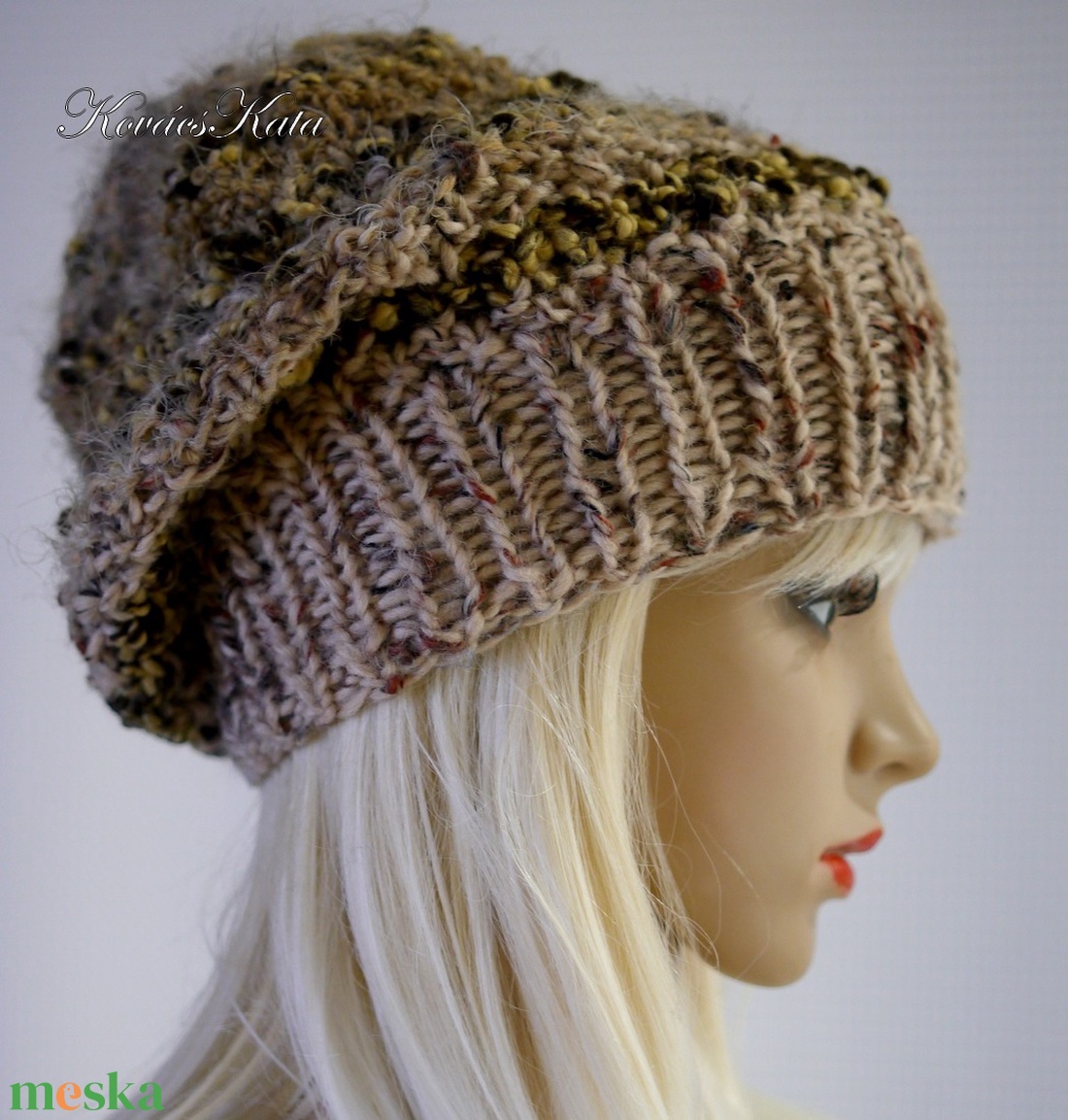 SZILVI-SAPI / tweed - trendi chunky beanie, kézzel kötött gyapjú sapka - ruha & divat - sál, sapka, kendő - sapka - Meska.hu SZILVI-SAPI / tweed - trendi chunky beanie, kézzel kötött gyapjú sapka - ruha & divat - sál, sapka, kendő - sapka - Meska.hu