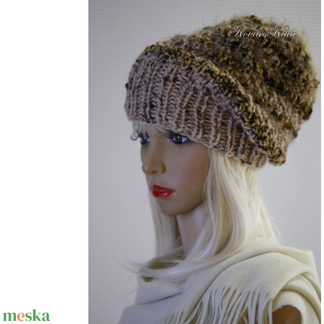 SZILVI-SAPI / tweed - trendi chunky beanie, kézzel kötött gyapjú sapka - ruha & divat - sál, sapka, kendő - sapka - Meska.hu SZILVI-SAPI / tweed - trendi chunky beanie, kézzel kötött gyapjú sapka - ruha & divat - sál, sapka, kendő - sapka - Meska.hu