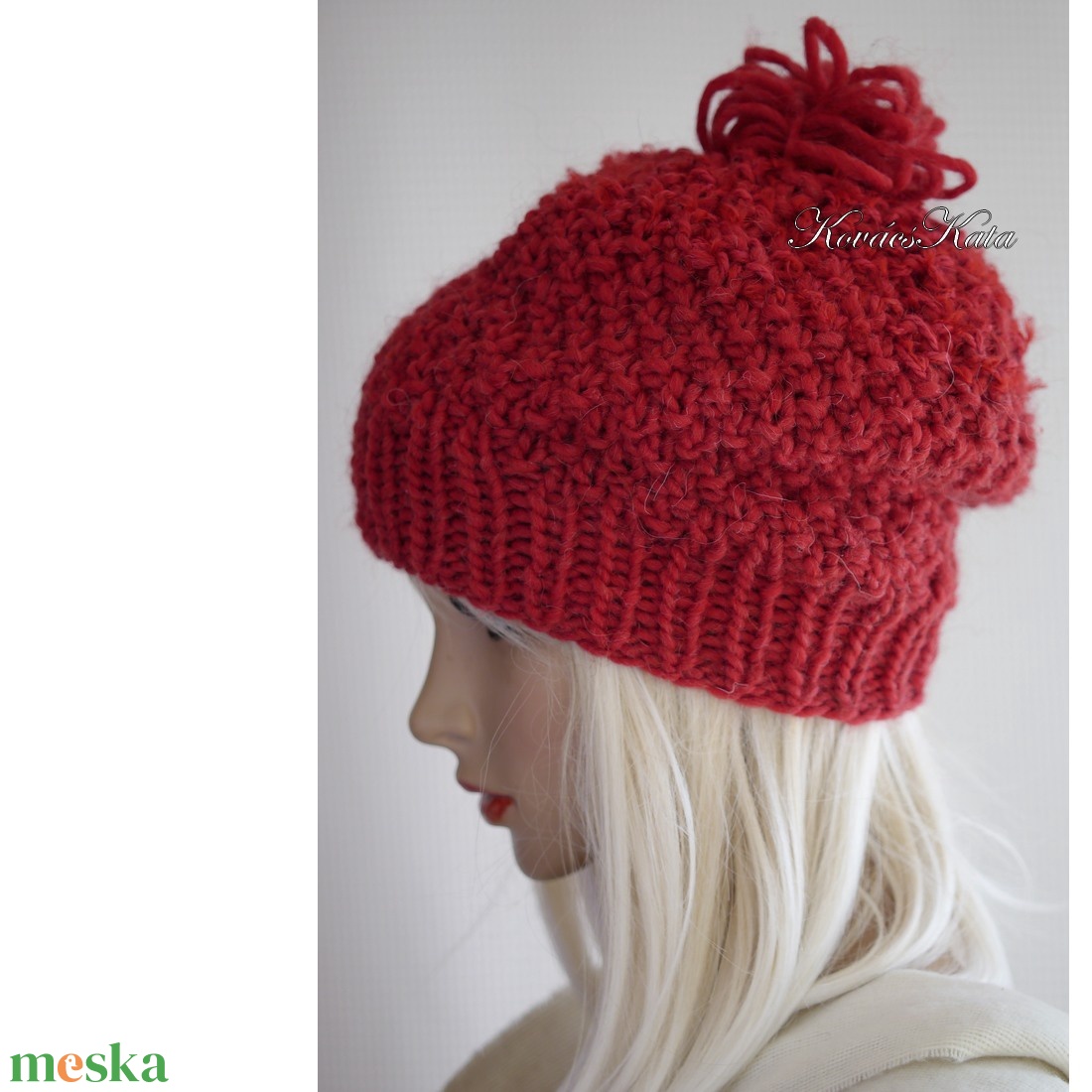 SZILVI-SAPI / bor - trendi beanie, kézzel kötött alpaka-gyapjú-akril sapka - ruha & divat - sál, sapka, kendő - sapka - Meska.hu SZILVI-SAPI / bor - trendi beanie, kézzel kötött alpaka-gyapjú-akril sapka - ruha & divat - sál, sapka, kendő - sapka - Meska.hu