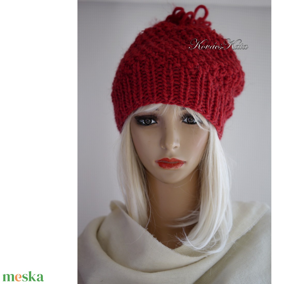 SZILVI-SAPI / bor - trendi beanie, kézzel kötött alpaka-gyapjú-akril sapka - ruha & divat - sál, sapka, kendő - sapka - Meska.hu SZILVI-SAPI / bor - trendi beanie, kézzel kötött alpaka-gyapjú-akril sapka - ruha & divat - sál, sapka, kendő - sapka - Meska.hu