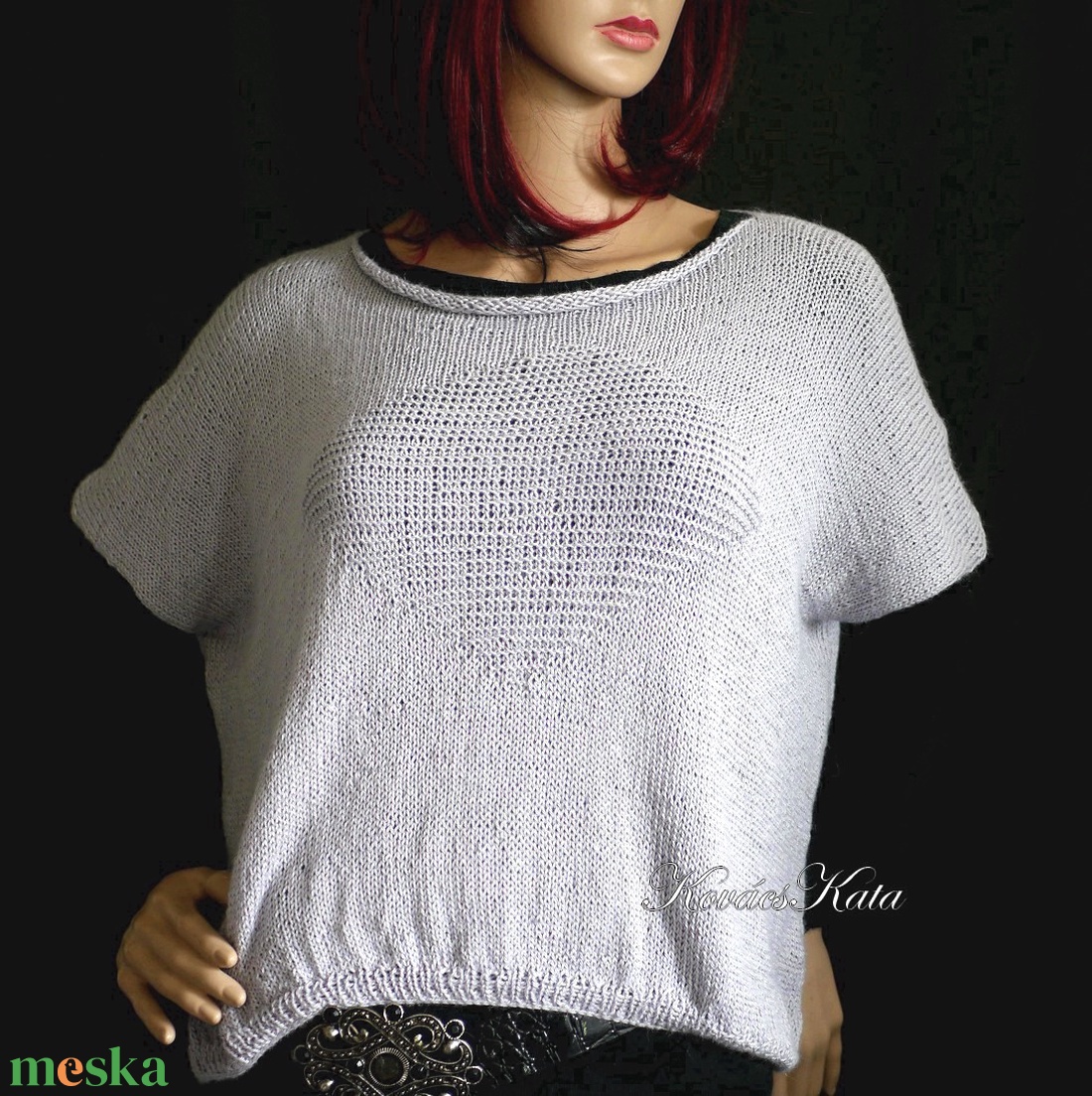 DORA / BabyAlpaca Silk - exkluzív kézzel kötött design pulóver / ezüst-szürke - ruha & divat - női ruha - pulóver - Meska.hu DORA / BabyAlpaca Silk - exkluzív kézzel kötött design pulóver / ezüst-szürke - ruha & divat - női ruha - pulóver - Meska.hu