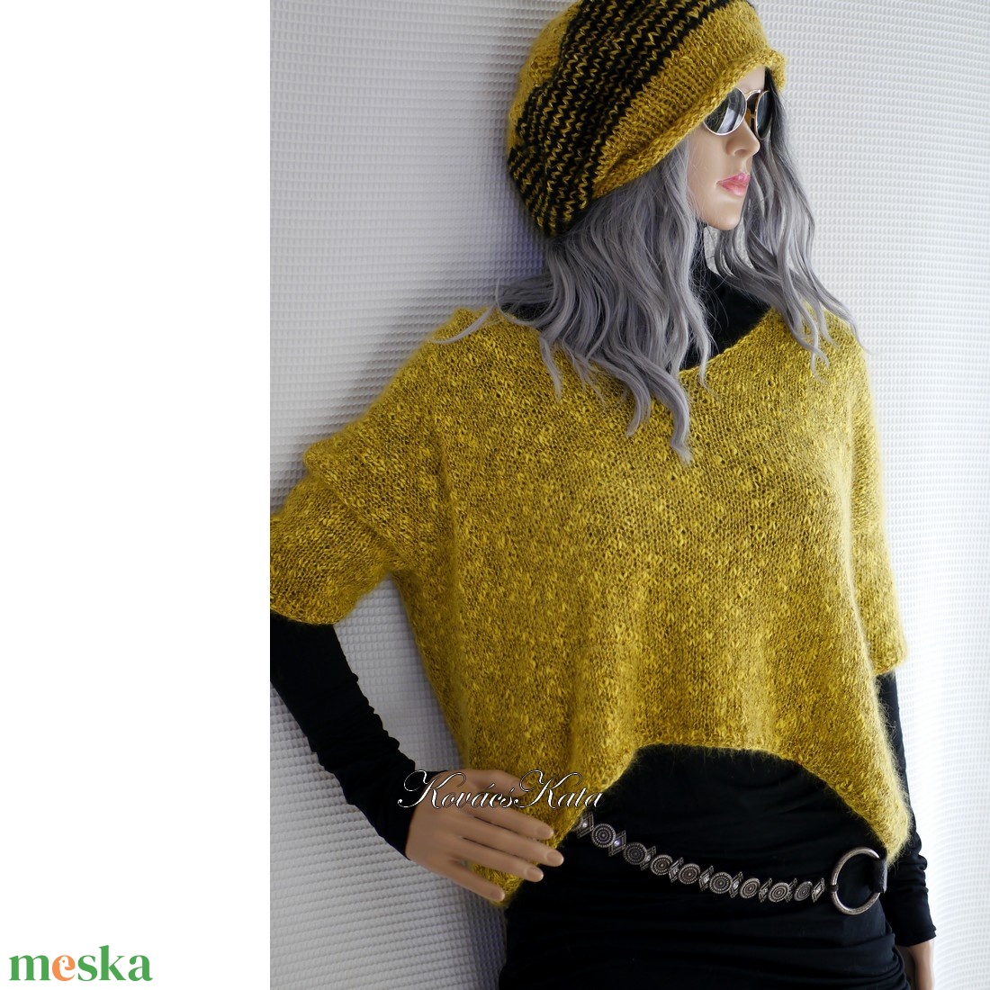 ASTER - exkluzív kézzel kötött kidmohair-silk + selyem oversize pulóver - ruha & divat - női ruha - pulóver - Meska.hu ASTER - exkluzív kézzel kötött kidmohair-silk + selyem oversize pulóver - ruha & divat - női ruha - pulóver - Meska.hu