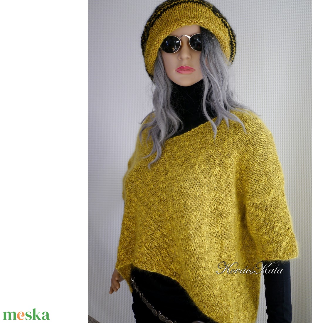 ASTER - exkluzív kézzel kötött kidmohair-silk + selyem oversize pulóver - ruha & divat - női ruha - pulóver - Meska.hu ASTER - exkluzív kézzel kötött kidmohair-silk + selyem oversize pulóver - ruha & divat - női ruha - pulóver - Meska.hu