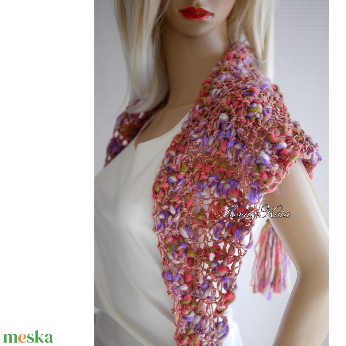 ROXY / morellino - extravagáns, kézzel kötött sálkendő - ruha & divat - sál, sapka, kendő - sál - Meska.hu ROXY / morellino - extravagáns, kézzel kötött sálkendő - ruha & divat - sál, sapka, kendő - sál - Meska.hu