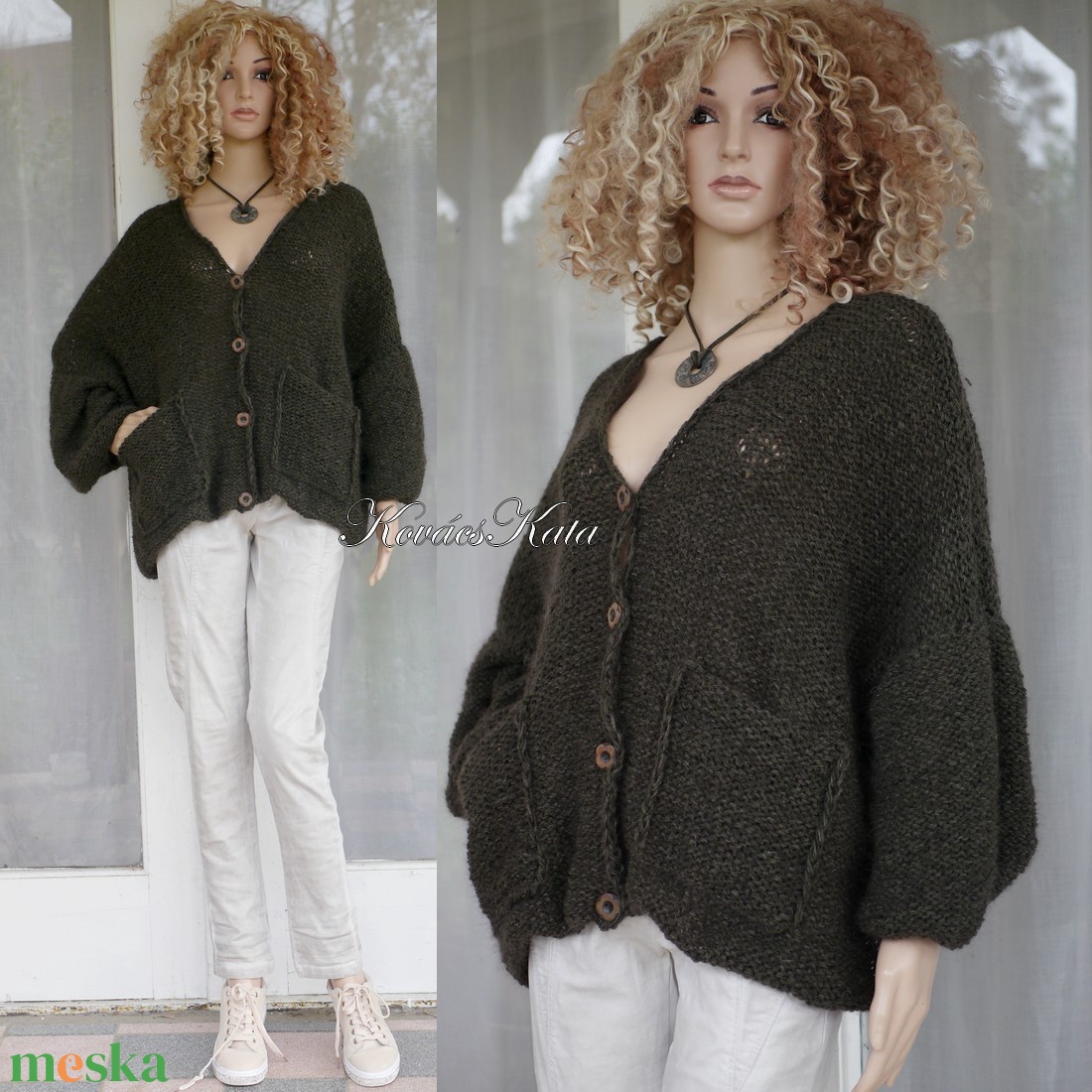 ZSÓKA / kávé - trendi kézzel kötött zsenília + silk mohair túlméretes kardigán - ruha & divat - női ruha - pulóver - Meska.hu ZSÓKA / kávé - trendi kézzel kötött zsenília + silk mohair túlméretes kardigán - ruha & divat - női ruha - pulóver - Meska.hu