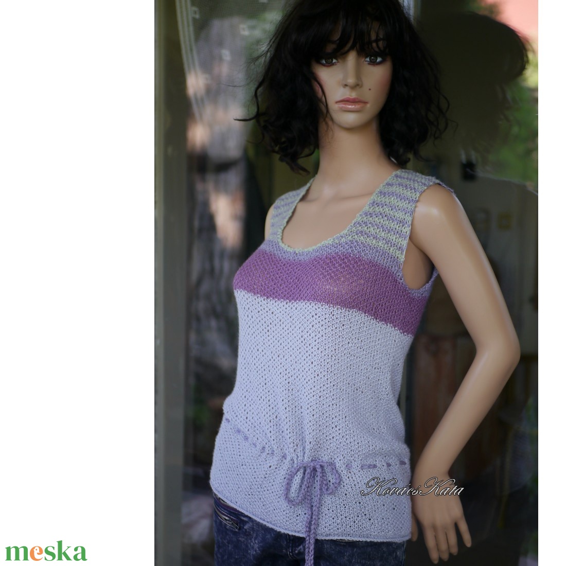 SILKY TOP - exkluzív kézzel kötött BabyAlpaca Silk ujjatlan pulóver, trikó - ruha & divat - női ruha - pulóver - Meska.hu SILKY TOP - exkluzív kézzel kötött BabyAlpaca Silk ujjatlan pulóver, trikó - ruha & divat - női ruha - pulóver - Meska.hu