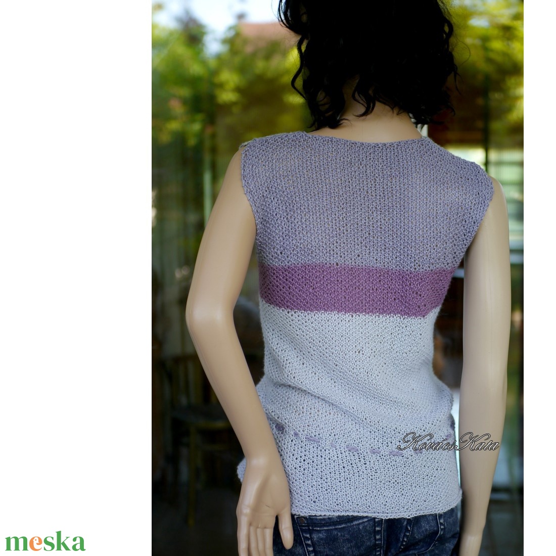 SILKY TOP - exkluzív kézzel kötött BabyAlpaca Silk ujjatlan pulóver, trikó - ruha & divat - női ruha - pulóver - Meska.hu SILKY TOP - exkluzív kézzel kötött BabyAlpaca Silk ujjatlan pulóver, trikó - ruha & divat - női ruha - pulóver - Meska.hu