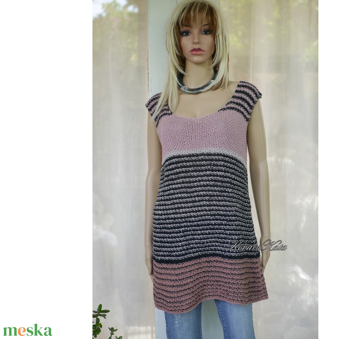 BELLE JUMPER - bohém, kézzel kötött pamut-len-viszkóz design pulóver ruha - ruha & divat - női ruha - pulóver - Meska.hu BELLE JUMPER - bohém, kézzel kötött pamut-len-viszkóz design pulóver ruha - ruha & divat - női ruha - pulóver - Meska.hu