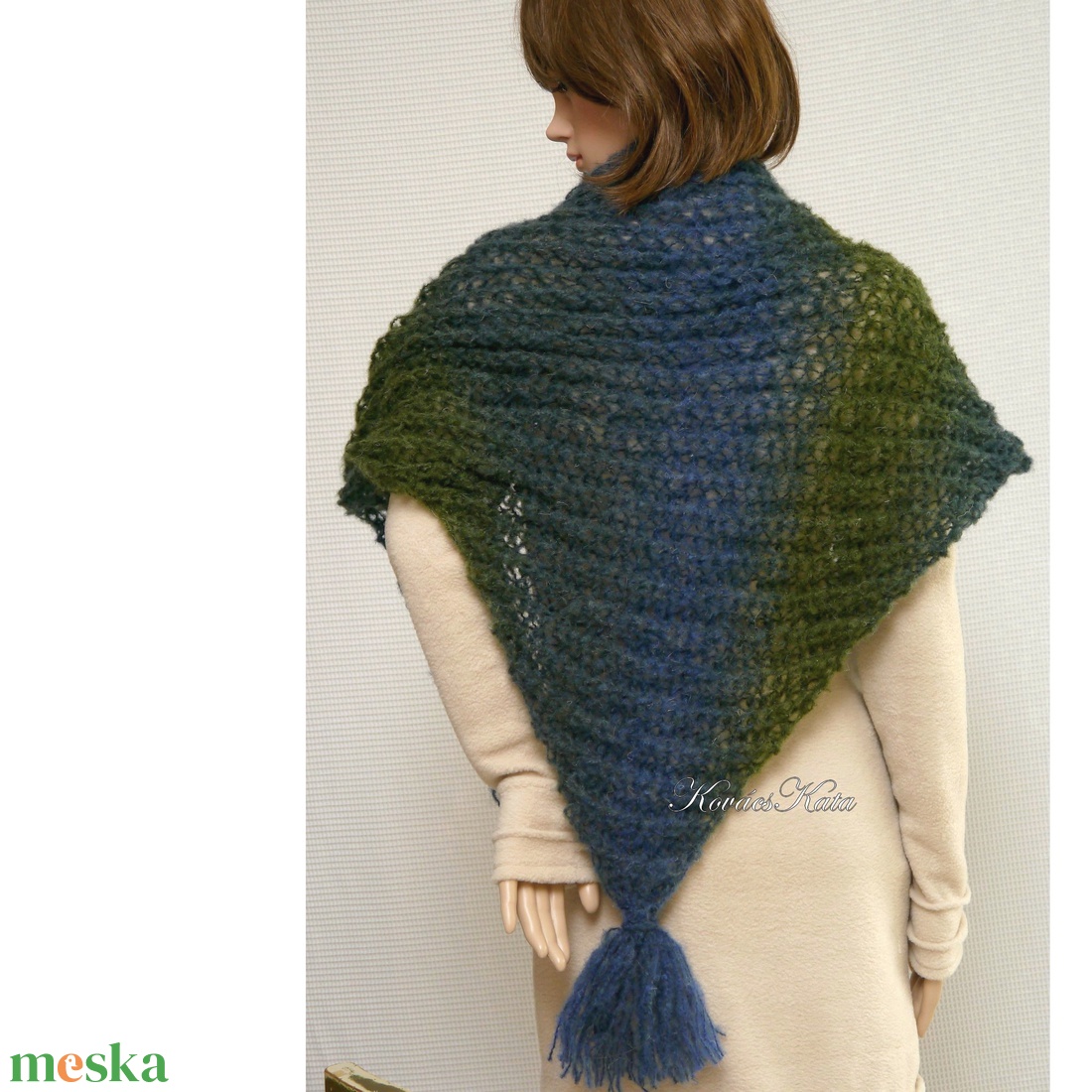 GIDA/kék-zöld mohair - trendi kézzel kötött vállkendő - ruha & divat - sál, sapka, kendő - vállkendő - Meska.hu GIDA/kék-zöld mohair - trendi kézzel kötött vállkendő - ruha & divat - sál, sapka, kendő - vállkendő - Meska.hu