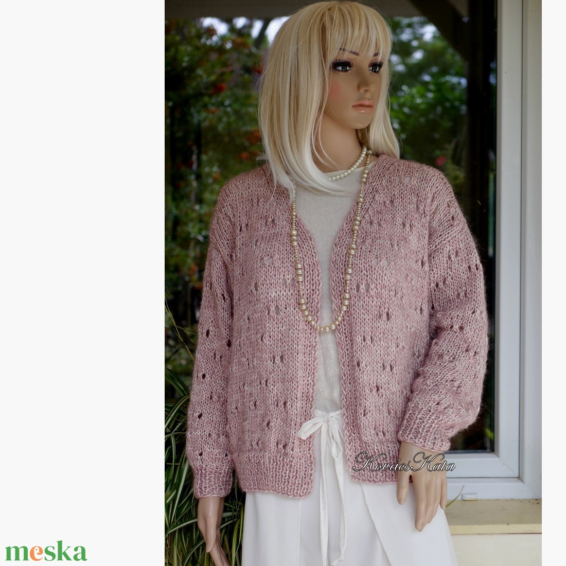 VINTAGE STAR HELKA - exkluzív kézzel kötött alpaka-pamut kardigán, pulóver / blusher - ruha & divat - női ruha - kardigánok - Meska.hu VINTAGE STAR HELKA - exkluzív kézzel kötött alpaka-pamut kardigán, pulóver / blusher - ruha & divat - női ruha - kardigánok - Meska.hu