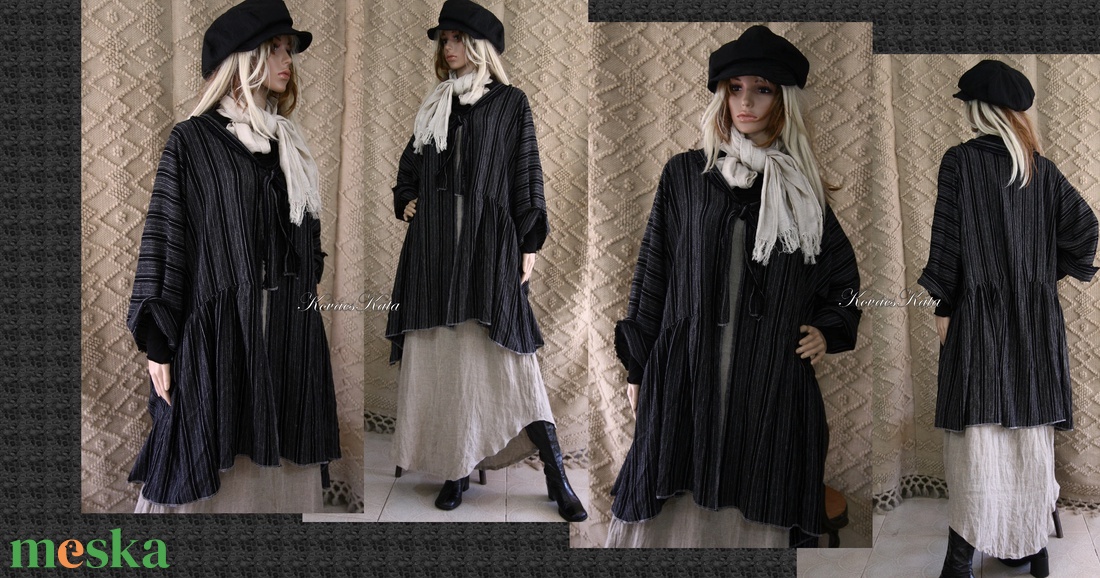 PAULA KABÁTKA - Lagenlook design tunika - ruha & divat - női ruha - tunika - Meska.hu