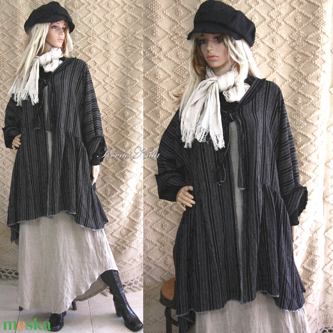 PAULA KABÁTKA - Lagenlook design tunika - ruha & divat - női ruha - tunika - Meska.hu