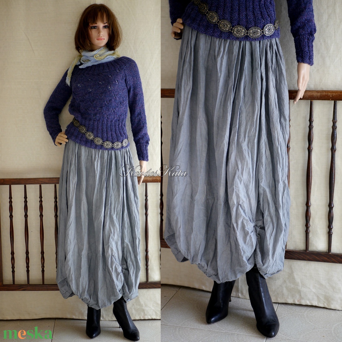RACHEL / viharszürke - vászonszoknya - lagenlook design - ruha & divat - női ruha - szoknya - Meska.hu RACHEL / viharszürke - vászonszoknya - lagenlook design - ruha & divat - női ruha - szoknya - Meska.hu
