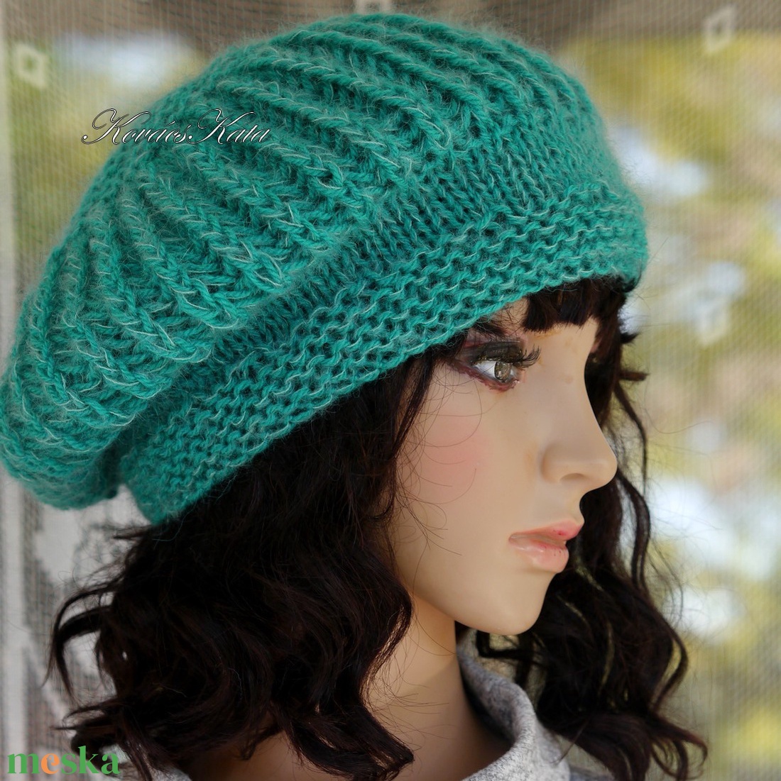 BORBÁLA / óceán - kézzel kötött design sapka - ruha & divat - sál, sapka, kendő - sapka - Meska.hu BORBÁLA / óceán - kézzel kötött design sapka - ruha & divat - sál, sapka, kendő - sapka - Meska.hu