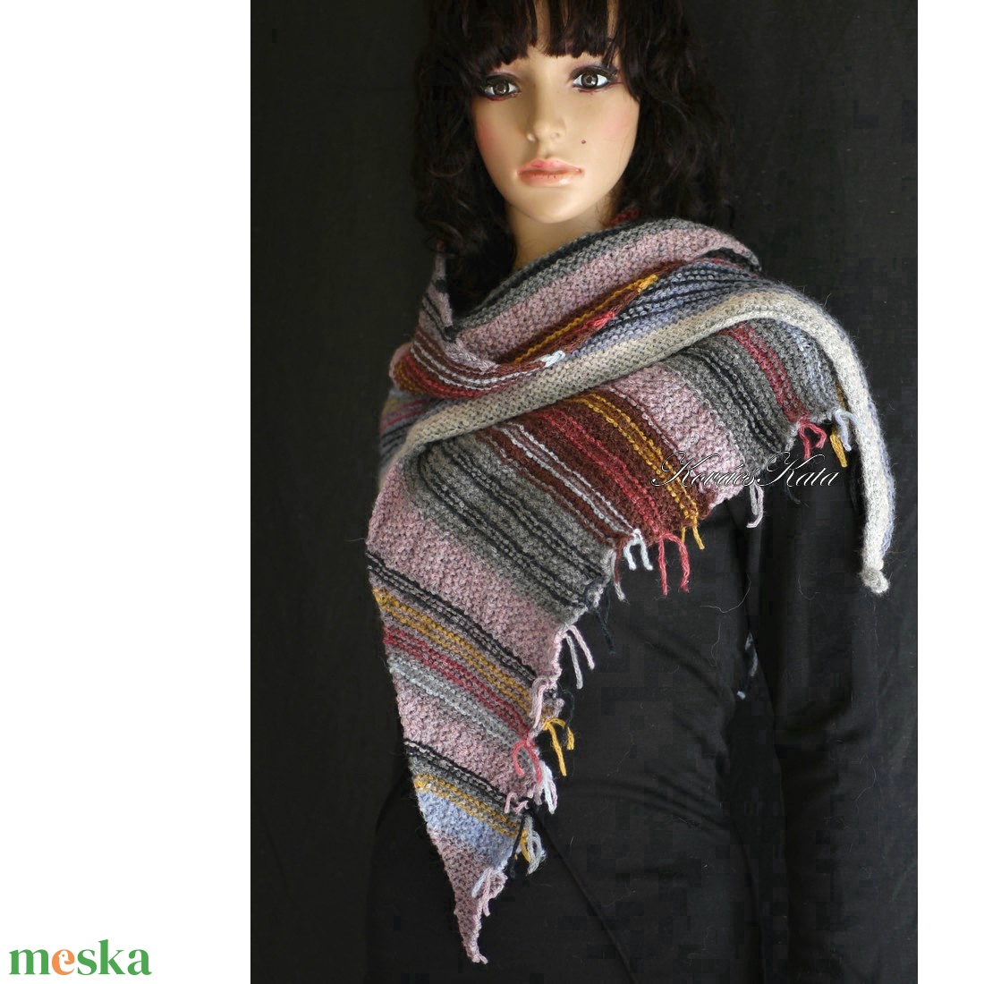 SKY KENDŐ / peru - kézzel kötött exkluzív alpaka vállkendő, sálkendő - ruha & divat - sál, sapka, kendő - vállkendő - Meska.hu