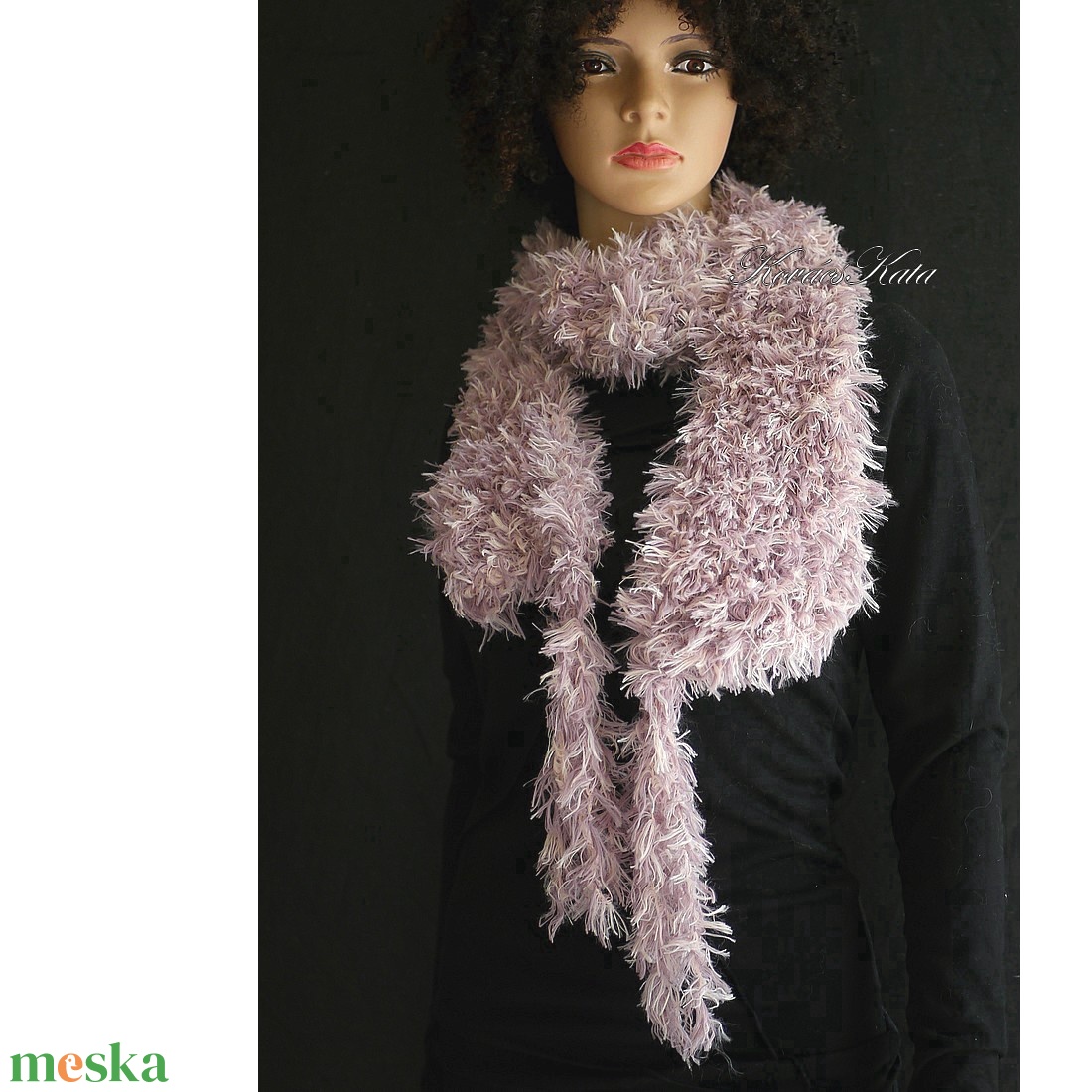 SUBA-SÁL - extravagáns sál, nyakmelegítő / púder - ruha & divat - sál, sapka, kendő - sál - Meska.hu