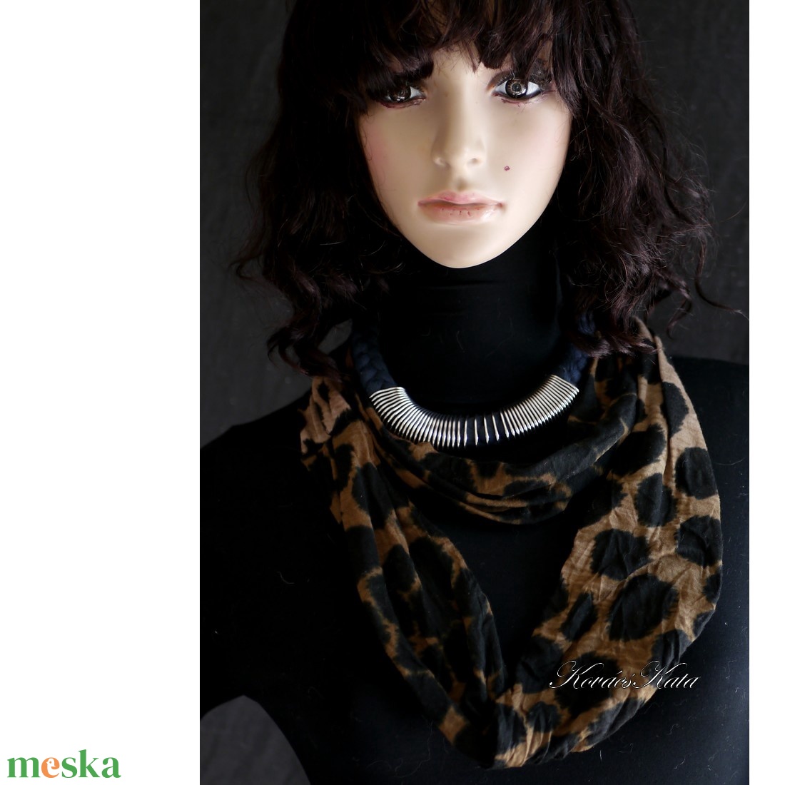 KASMÍR CSŐSÁL - finom kötött körsál, infinity - ruha & divat - sál, sapka, kendő - sál - Meska.hu