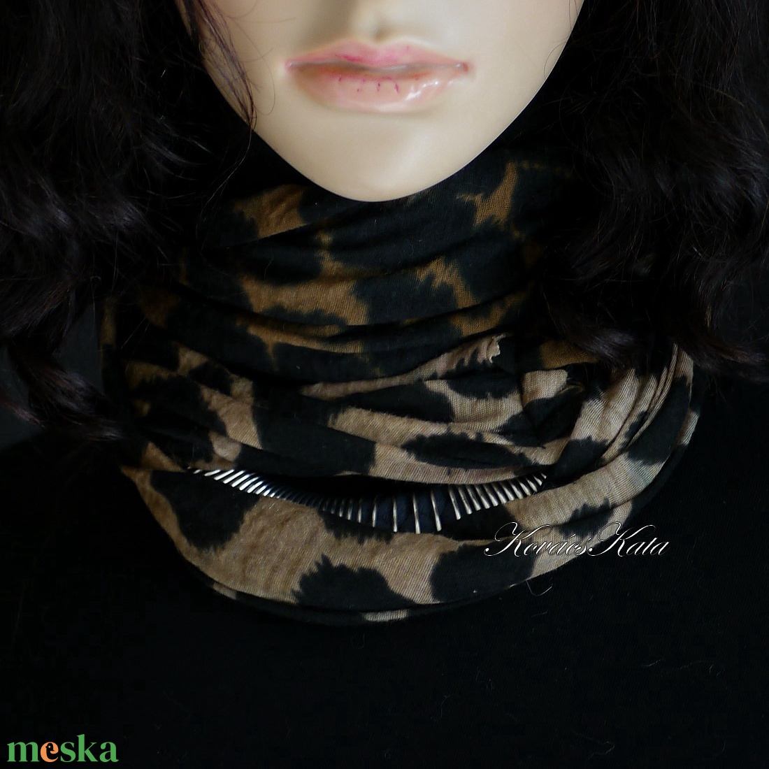 KASMÍR CSŐSÁL - finom kötött körsál, infinity - ruha & divat - sál, sapka, kendő - sál - Meska.hu