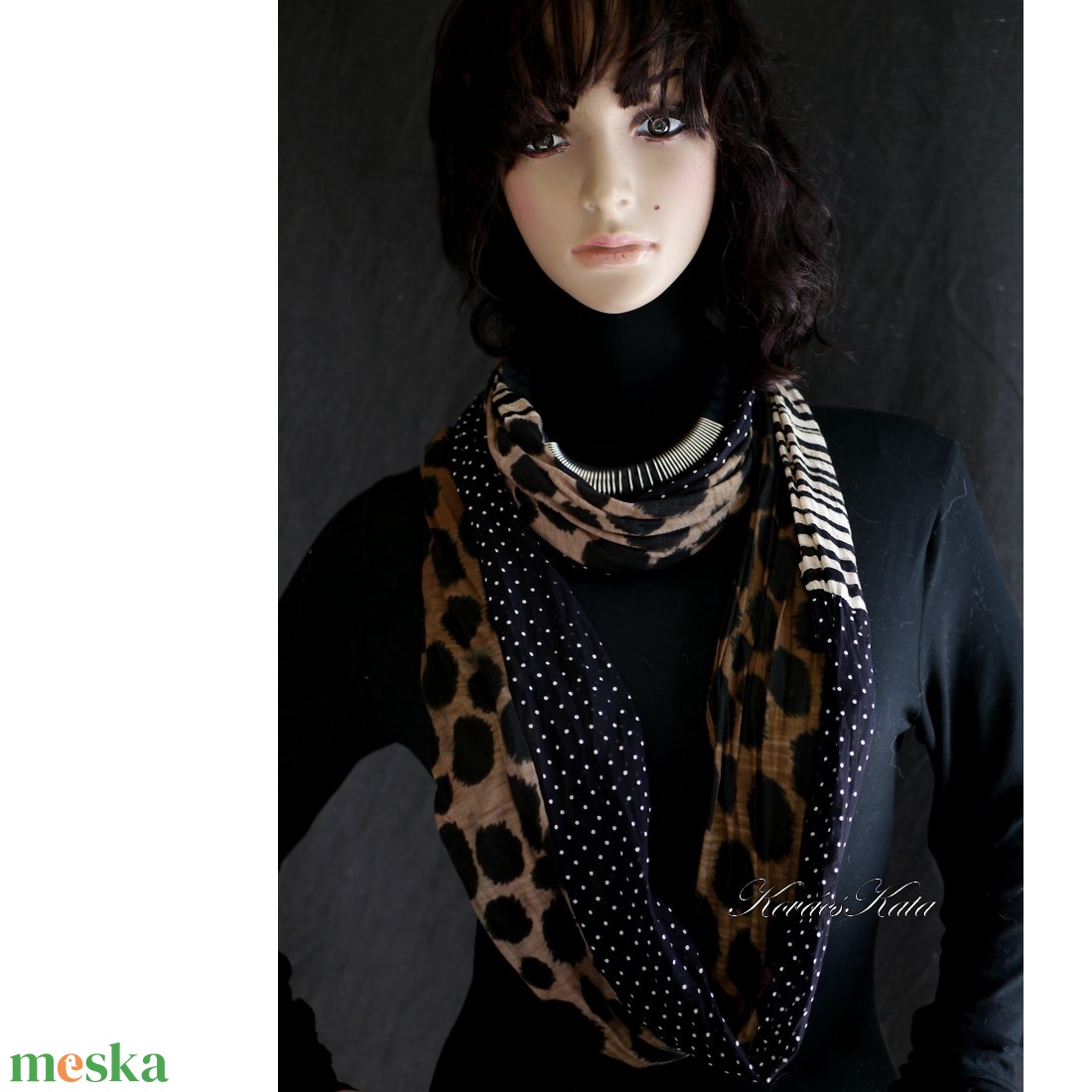 INFINITY / africa - extravagáns körsál, csősál  - ruha & divat - sál, sapka, kendő - sál - Meska.hu