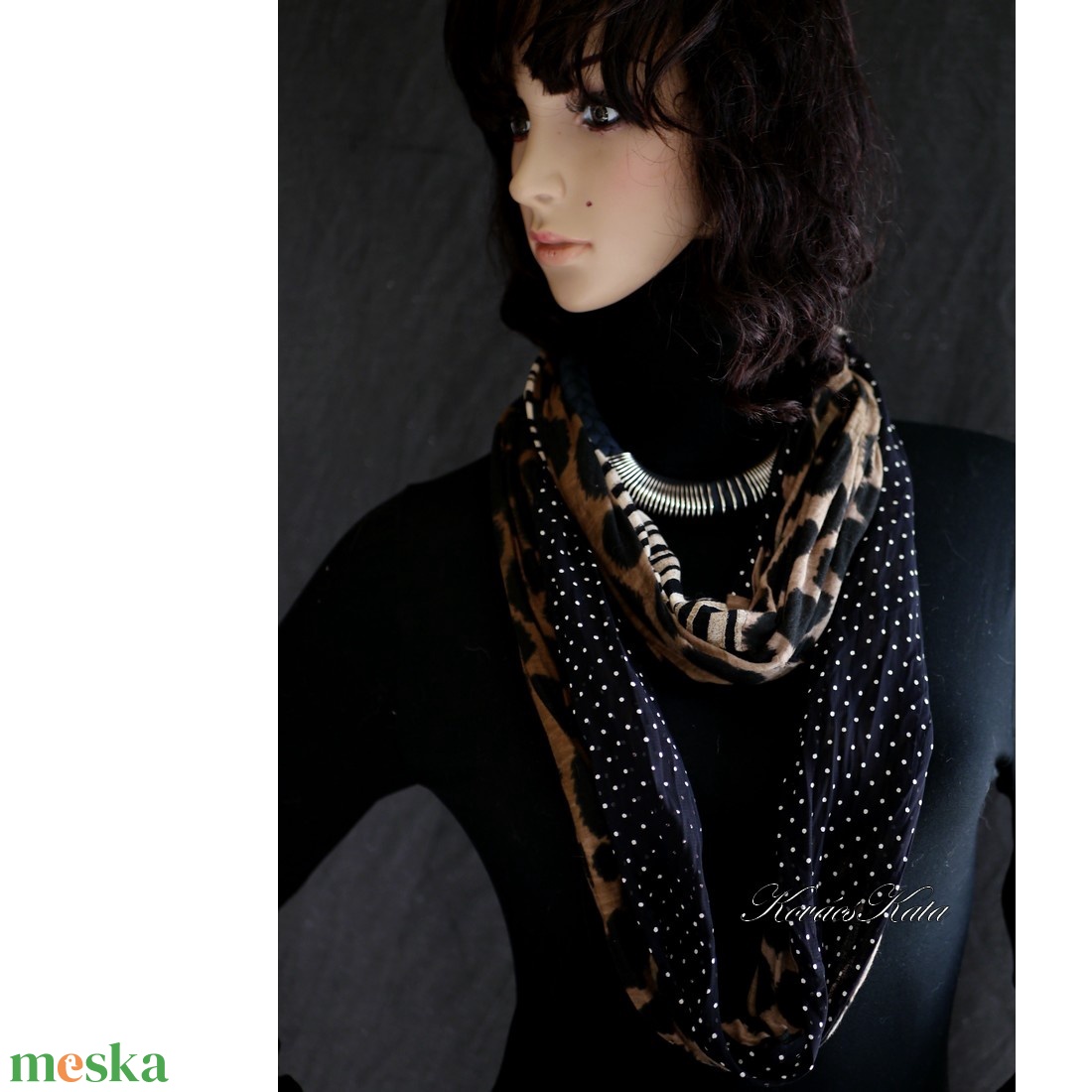 INFINITY / africa - extravagáns körsál, csősál  - ruha & divat - sál, sapka, kendő - sál - Meska.hu