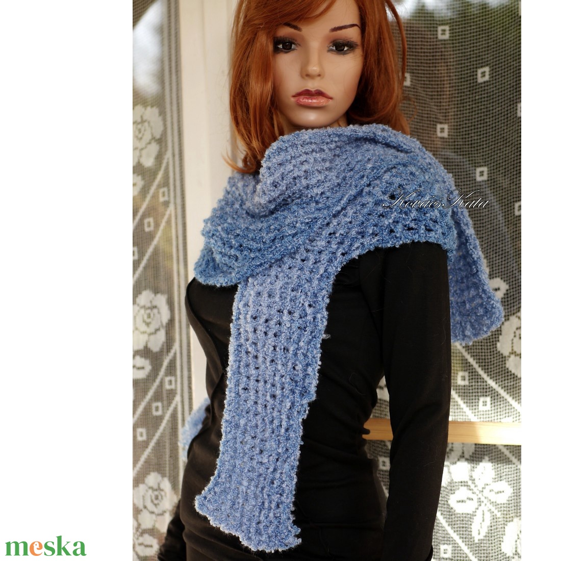 BUKLÉ KENDŐ - kézzel kötött vállkendő, sálkendő - ruha & divat - sál, sapka, kendő - vállkendő - Meska.hu