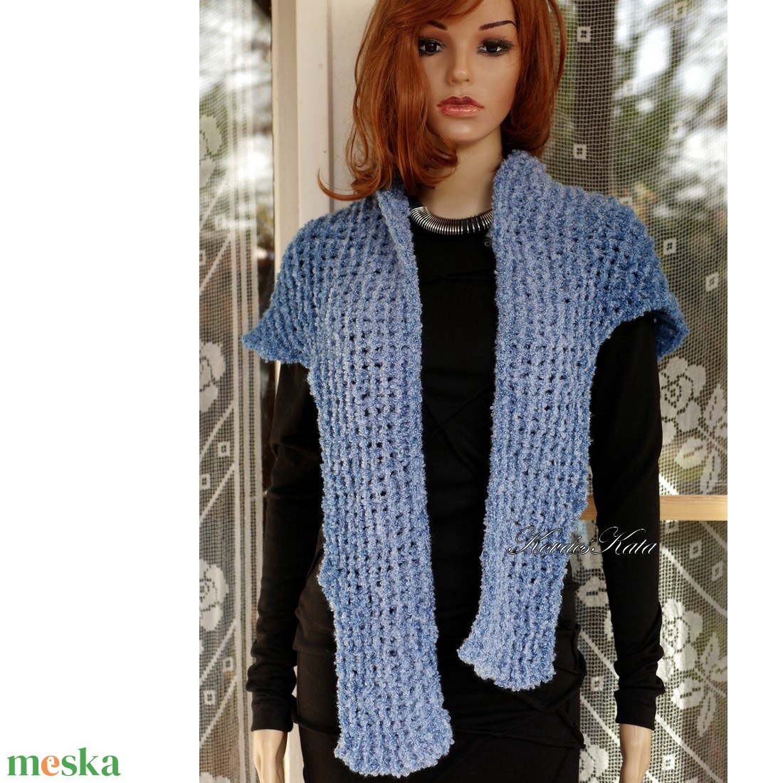 BUKLÉ KENDŐ - kézzel kötött vállkendő, sálkendő - ruha & divat - sál, sapka, kendő - vállkendő - Meska.hu