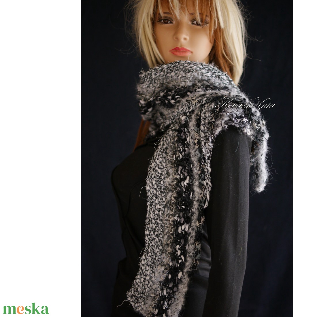 MANDRAGORA LUX - exkluzív kötött vállkendő, sálkendő - ruha & divat - sál, sapka, kendő - vállkendő - Meska.hu