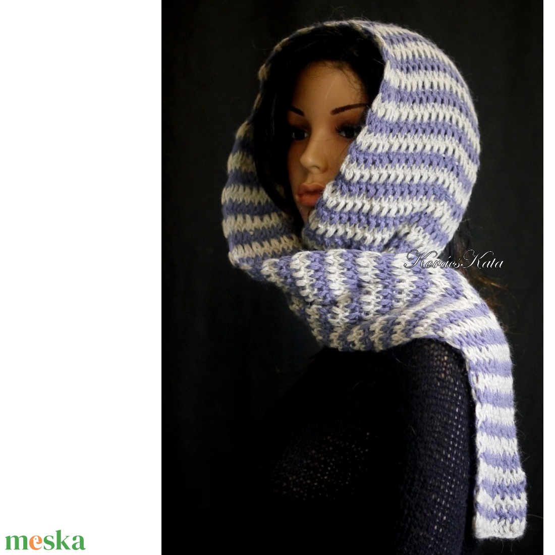 ALPACA SÁL - kézzel kötött 100% alpaka gyapjú hosszú sál - ruha & divat - sál, sapka, kendő - sál - Meska.hu