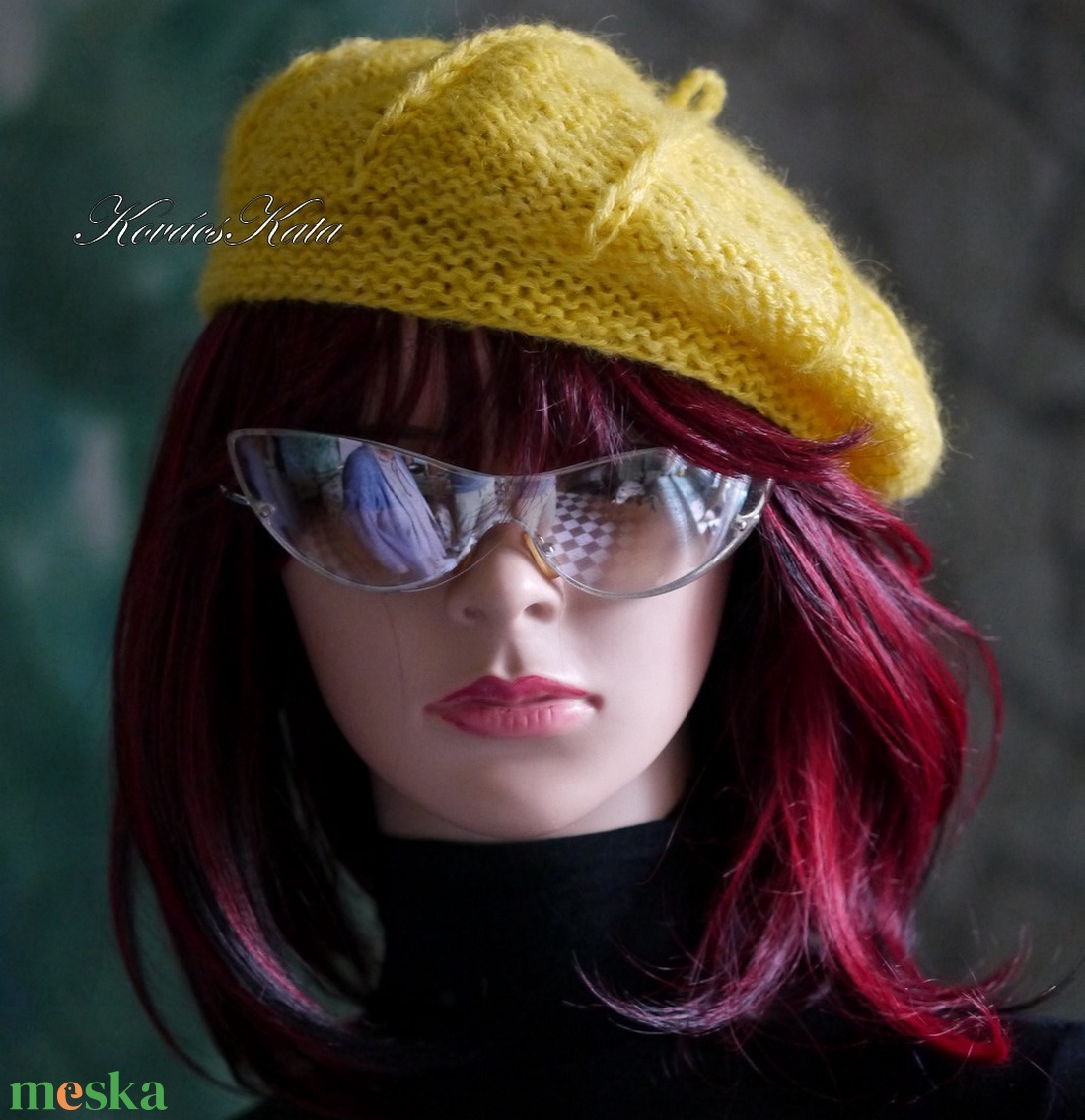 ALETTA / kikerics - exkluzív kézzel kötött deluxe silk + babysuri alpaka svájci sapka, barett - ruha & divat - sál, sapka, kendő - sapka - Meska.hu