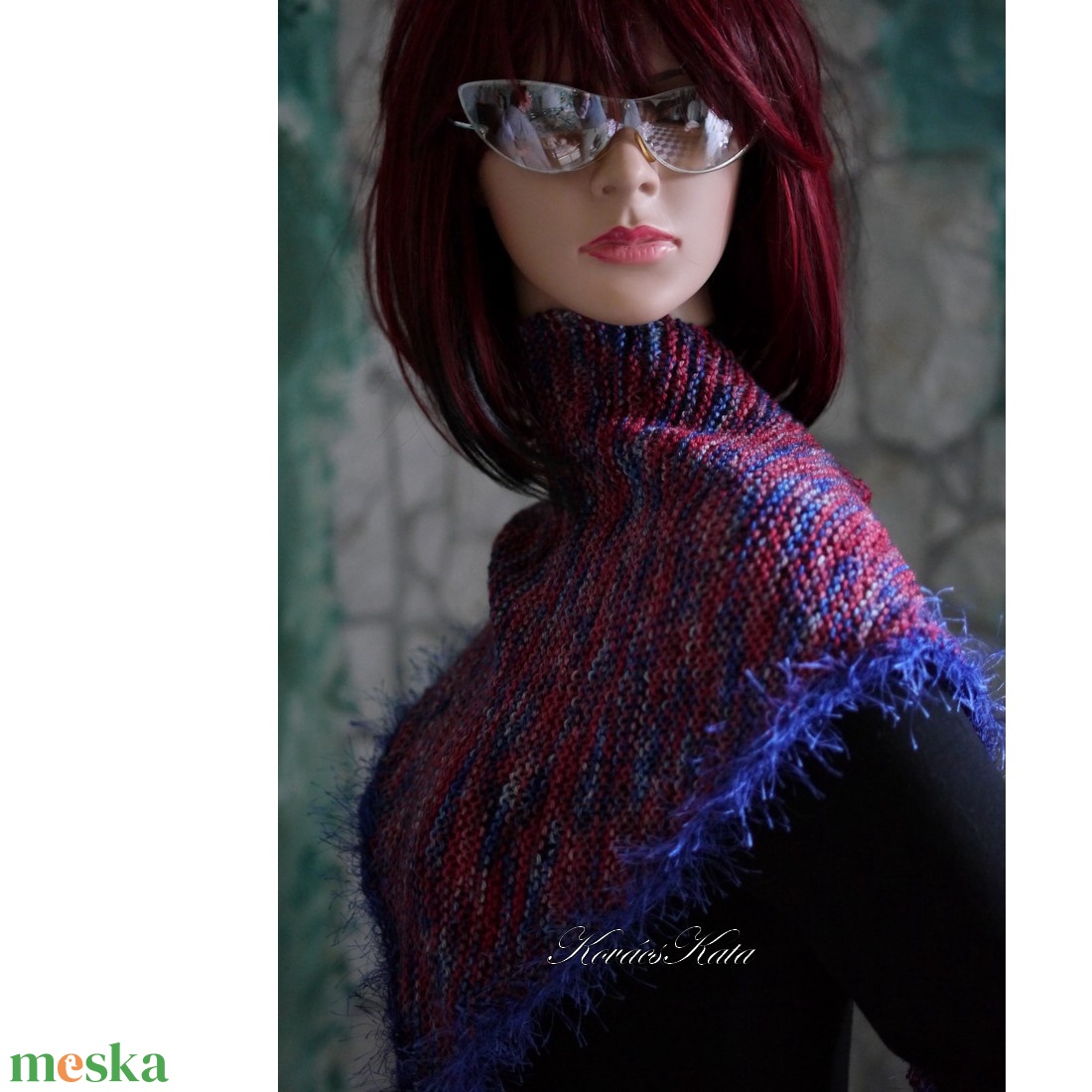  DELUXE SILK VÁLLKENDŐ - exkluzív kézzel kötött-festett selyem-jak- merinó kendő / hexe - ruha & divat - sál, sapka, kendő - vállkendő - Meska.hu