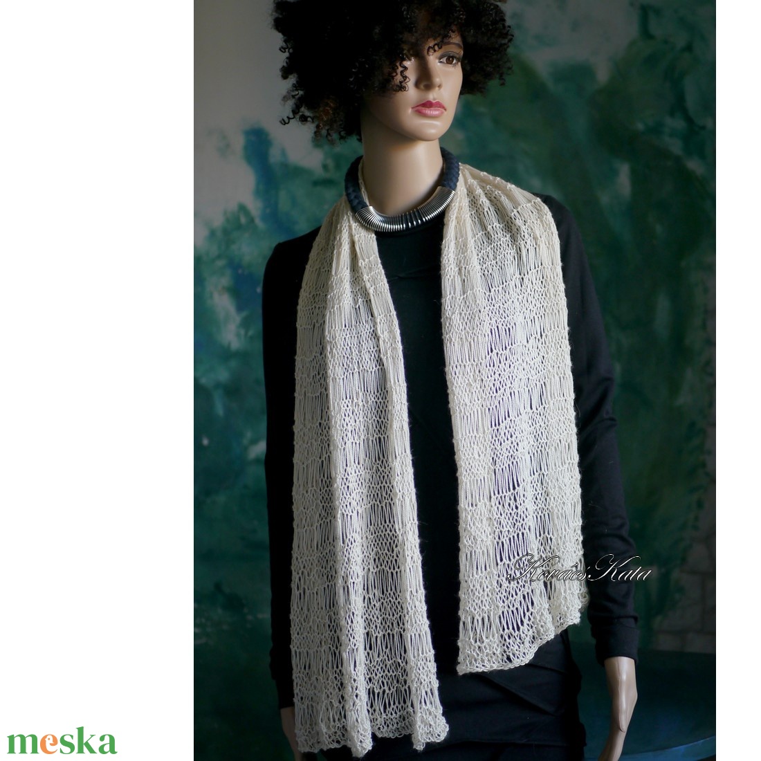 BABYALPACA SILK SÁLKENDŐ - exkluzív kézzel kötött vállkendő - ruha & divat - sál, sapka, kendő - vállkendő - Meska.hu