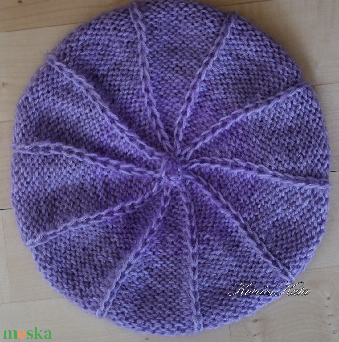 ALETTA / orgona - kézzel kötött  VIP merinó-kasmír + silk-mohair svájci sapka, barett KÉSZLETEN - ruha & divat - sál, sapka, kendő - sapka - Meska.hu