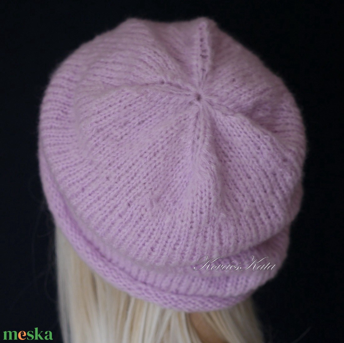EPERKE BEANIE - trendi kézzel kötött kidmoher-akril sapka  - ruha & divat - sál, sapka, kendő - sapka - Meska.hu
