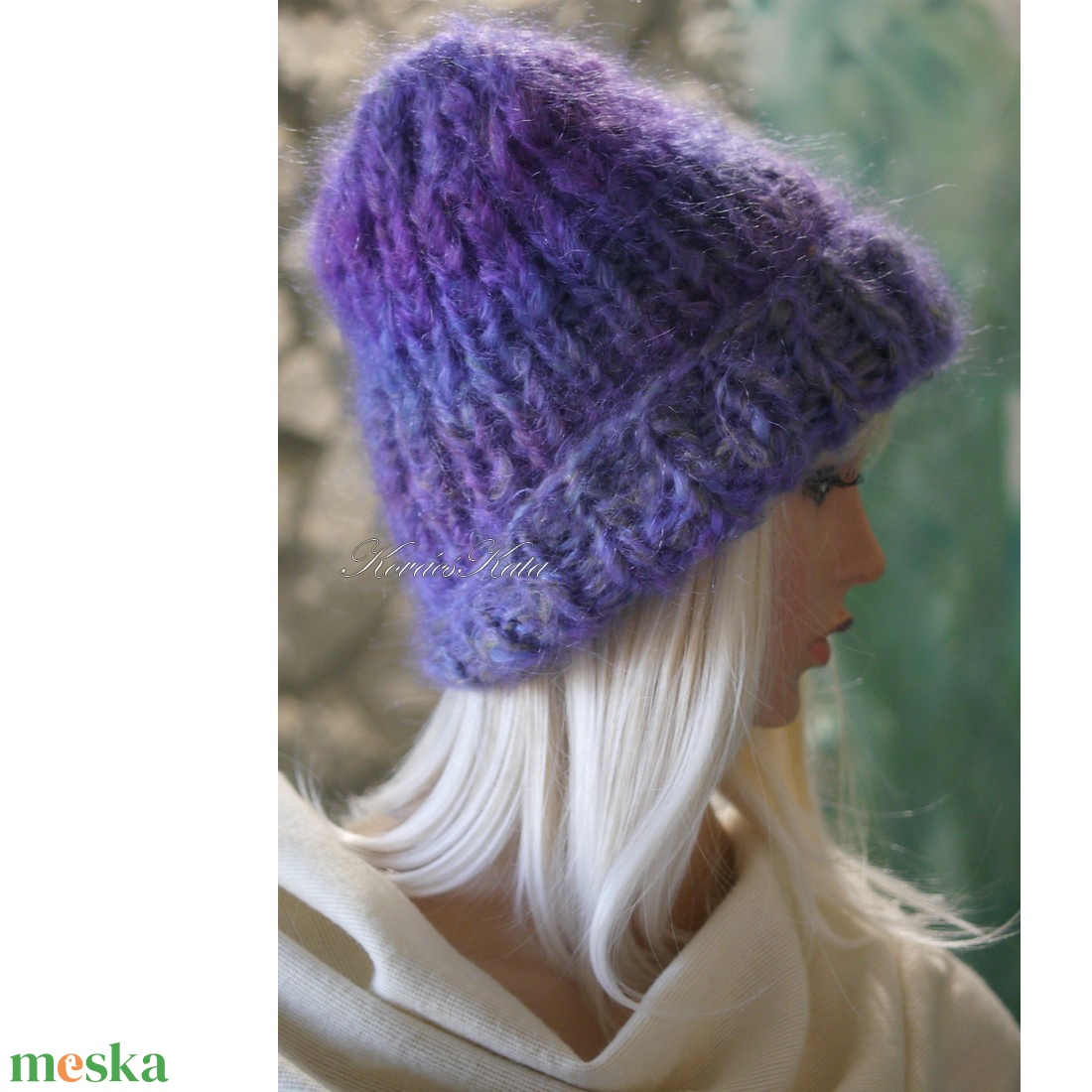 BALIBEANIE  - extravastag mohair kézzel kötött sapka / joy - ruha & divat - sál, sapka, kendő - sapka - Meska.hu