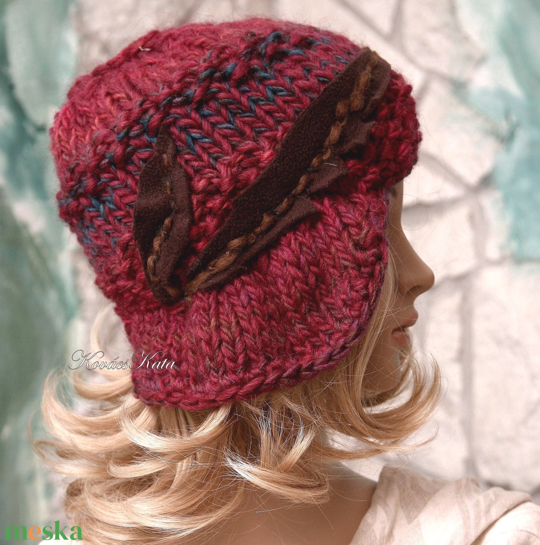 CLOCHE-ART kötött kalap, sapka - ruha & divat - sál, sapka, kendő - kalap - Meska.hu