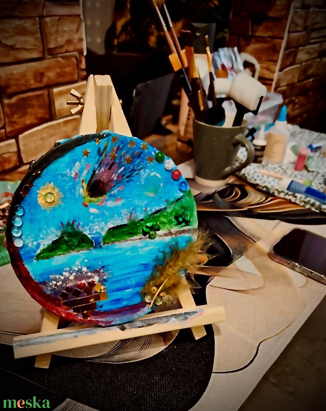 MetIsland - művészet - festmény - akril - Meska.hu