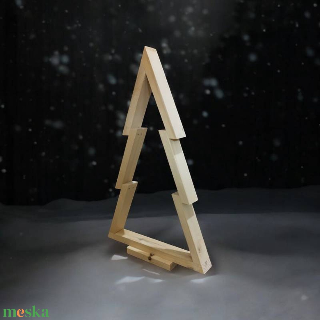 Fa fenyőfa dísz  - karácsony - adventi díszek - adventi asztaldísz - Meska.hu