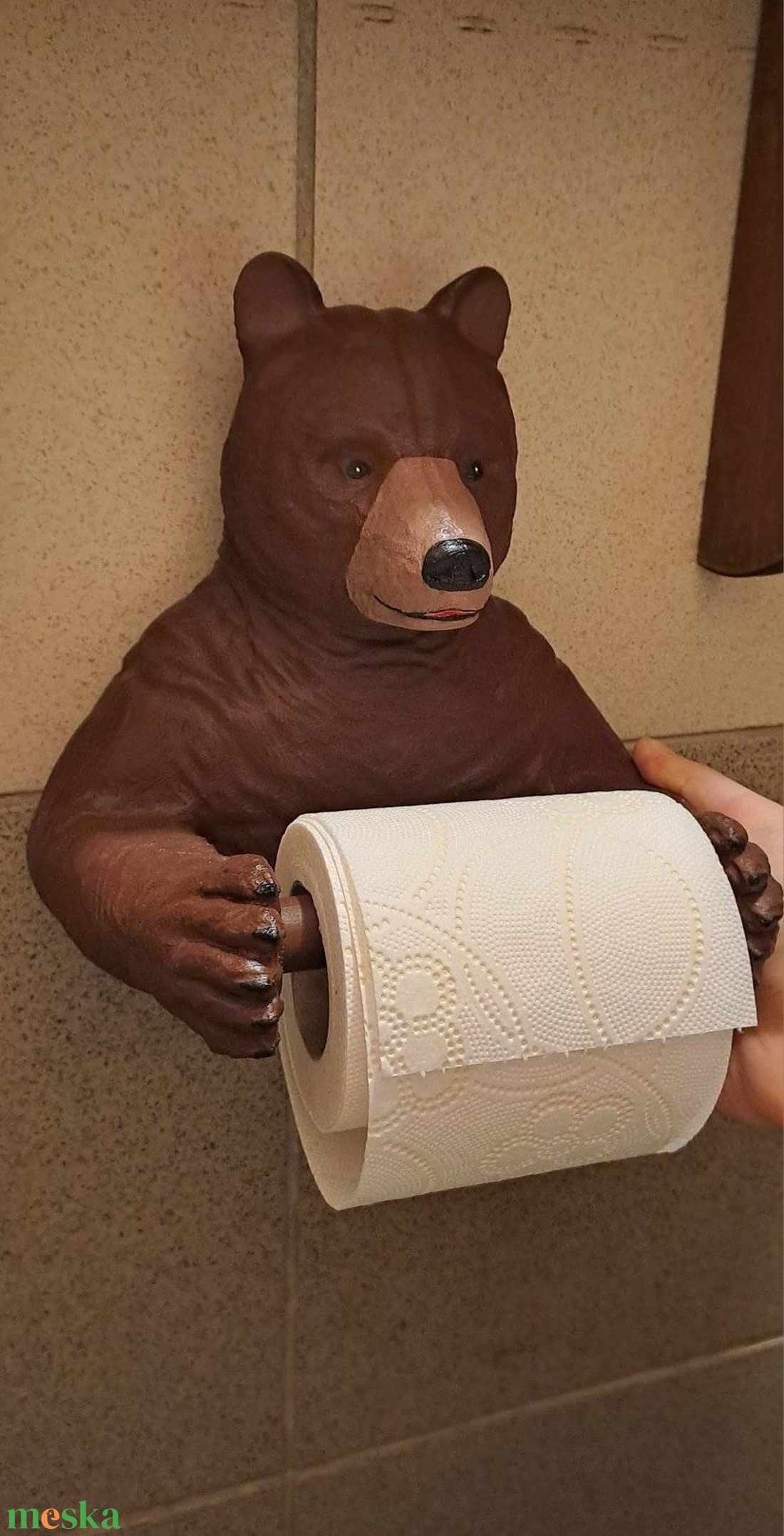 Macis wc-papír tartó - otthon & életmód - fürdőszoba - fürdőszobai dekoráció - Meska.hu Macis wc-papír tartó - otthon & életmód - fürdőszoba - fürdőszobai dekoráció - Meska.hu