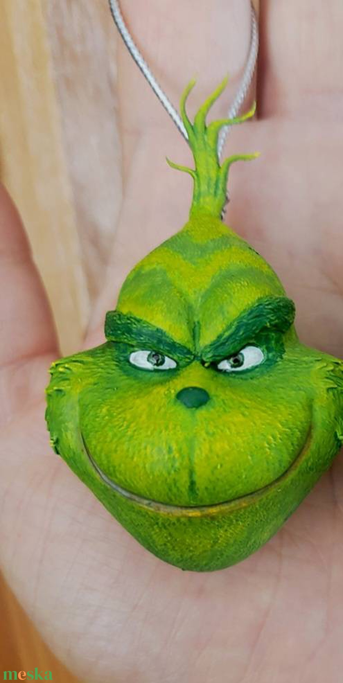Grinch Karácsonyfa dísz. - karácsony - karácsonyi lakásdekoráció - karácsonyfadíszek - Meska.hu
