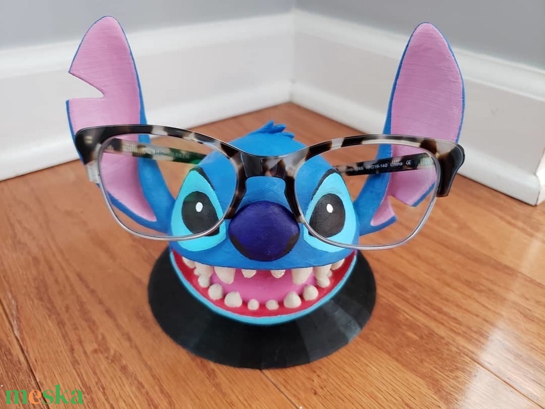Stitch-es,szemüveg tartó. - otthon & életmód - dekoráció - asztal és polc dekoráció - asztaldísz - Meska.hu