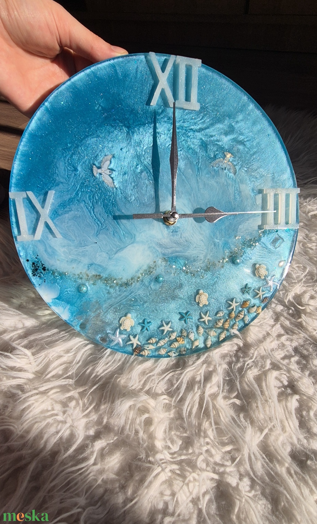 Epoxy fali óra./tenger és az égbolt, találkozása./ - otthon & életmód - dekoráció - fali és függő dekoráció - falióra & óra - Meska.hu Epoxy fali óra./tenger és az égbolt, találkozása./ - otthon & életmód - dekoráció - fali és függő dekoráció - falióra & óra - Meska.hu