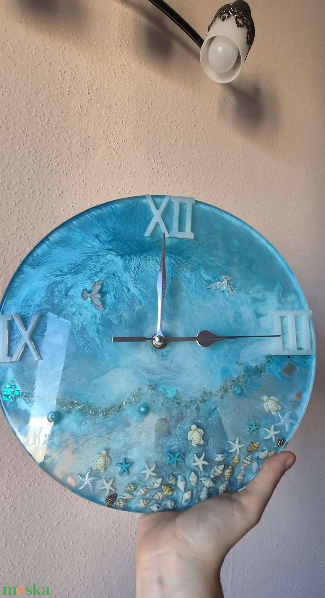 Epoxy fali óra./tenger és az égbolt, találkozása./ - otthon & életmód - dekoráció - fali és függő dekoráció - falióra & óra - Meska.hu Epoxy fali óra./tenger és az égbolt, találkozása./ - otthon & életmód - dekoráció - fali és függő dekoráció - falióra & óra - Meska.hu