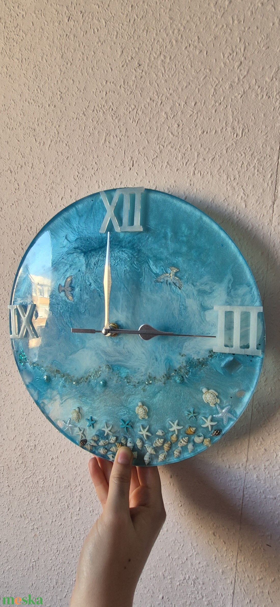 Epoxy fali óra./tenger és az égbolt, találkozása./ - otthon & életmód - dekoráció - fali és függő dekoráció - falióra & óra - Meska.hu Epoxy fali óra./tenger és az égbolt, találkozása./ - otthon & életmód - dekoráció - fali és függő dekoráció - falióra & óra - Meska.hu