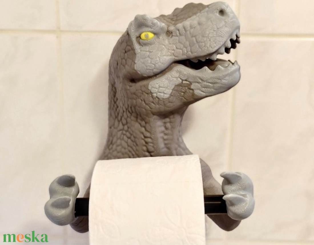 Dínós T-rex,wc-papír tartó. - otthon & életmód - fürdőszoba - fürdőszobai dekoráció - Meska.hu