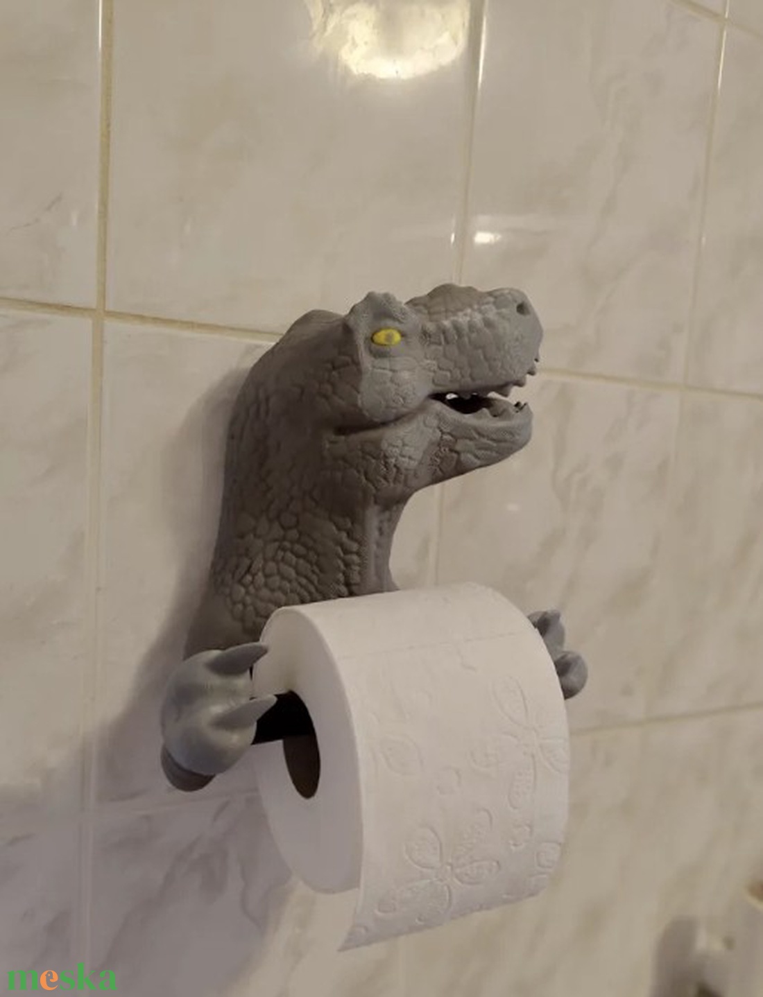 Dínós T-rex,wc-papír tartó. - otthon & életmód - fürdőszoba - fürdőszobai dekoráció - Meska.hu