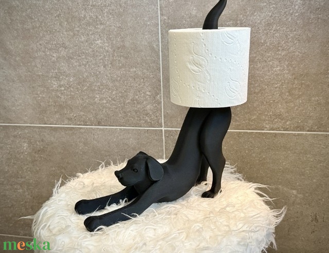 Kutyusos wc-papír tartó. - otthon & életmód - fürdőszoba - fürdőszobai dekoráció - Meska.hu