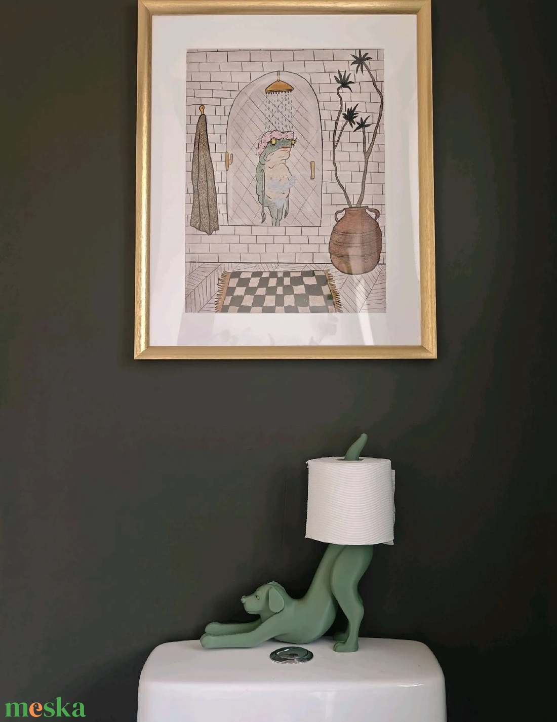 Kutyusos wc-papír tartó. - otthon & életmód - fürdőszoba - fürdőszobai dekoráció - Meska.hu